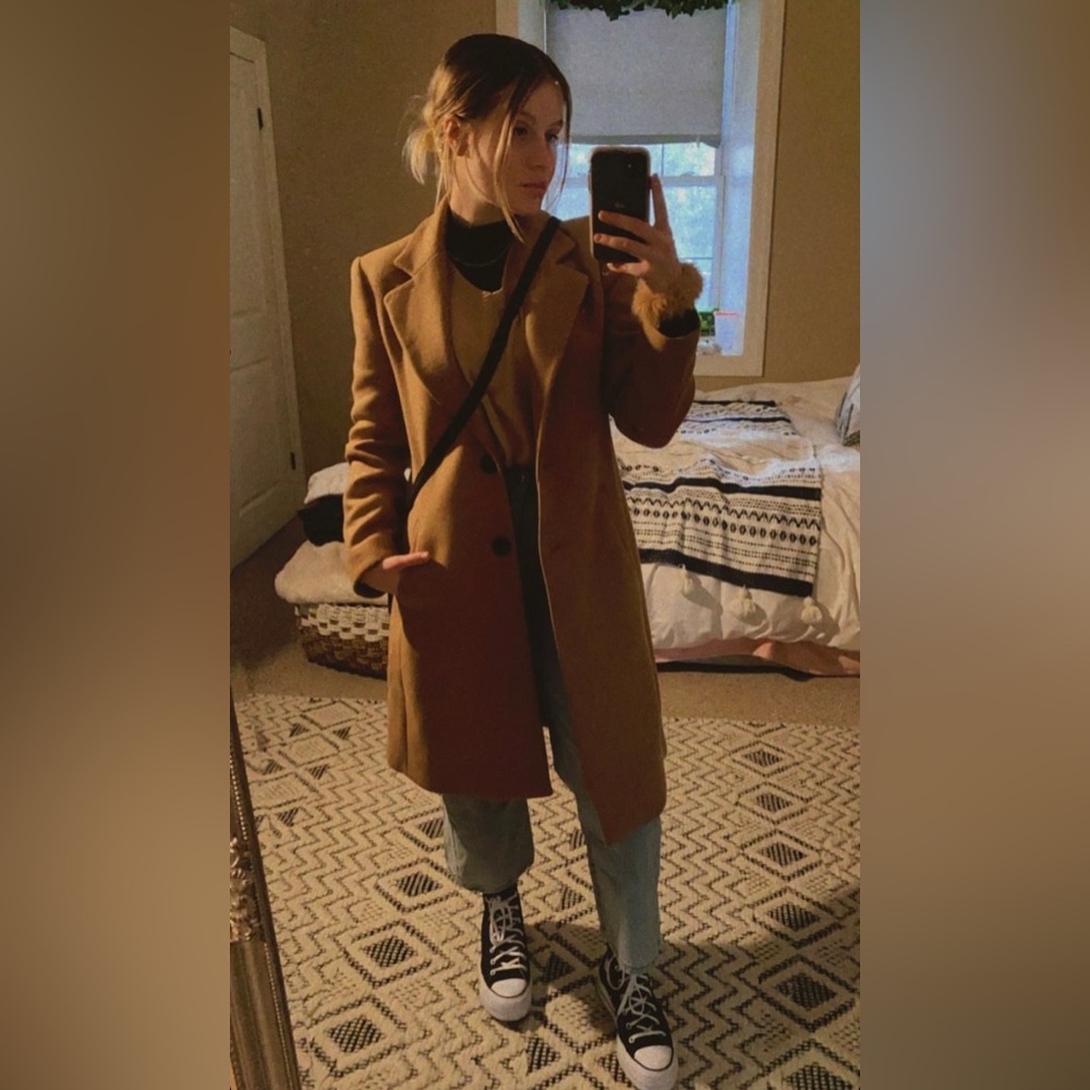 Zara Camel Peacoat